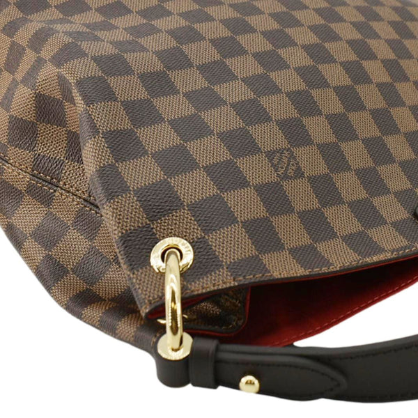 LOUIS VUITTON Graceful PM Monogram Canvas Hobo Shoulder Bag Brown