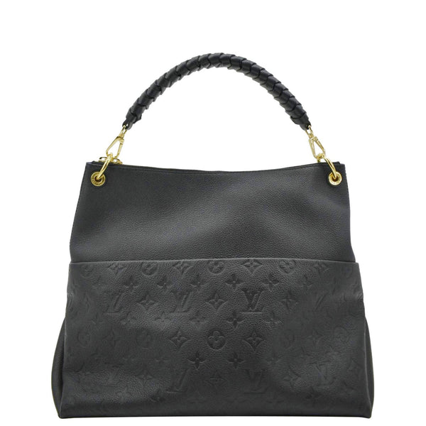 LOUIS VUITTON Maida Monogram Empreinte Leather Hobo Shoulder Bag Black