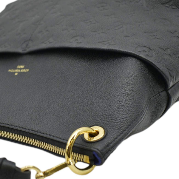 LOUIS VUITTON Maida Monogram Empreinte Leather Hobo Shoulder Bag Black