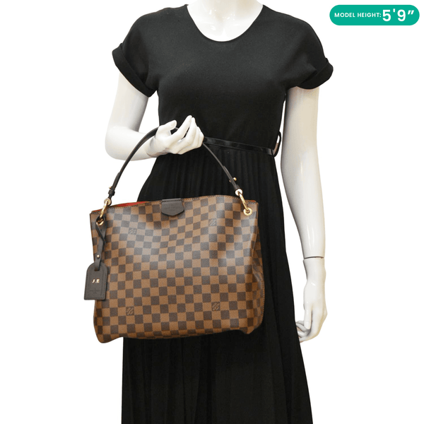 LOUIS VUITTON Graceful PM Monogram Canvas Hobo Shoulder Bag Brown