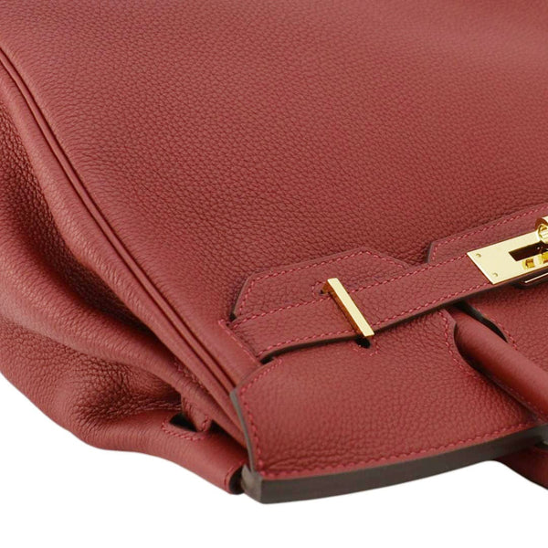 HERMES Birkin 30 Togo Leather Tote Bag Red 2020