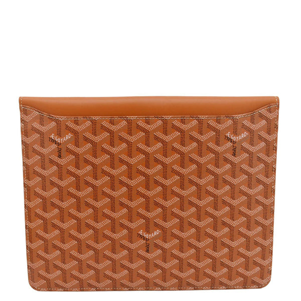 GOYARD Camondo MM Canvas Horizontal Clutch Orange back look