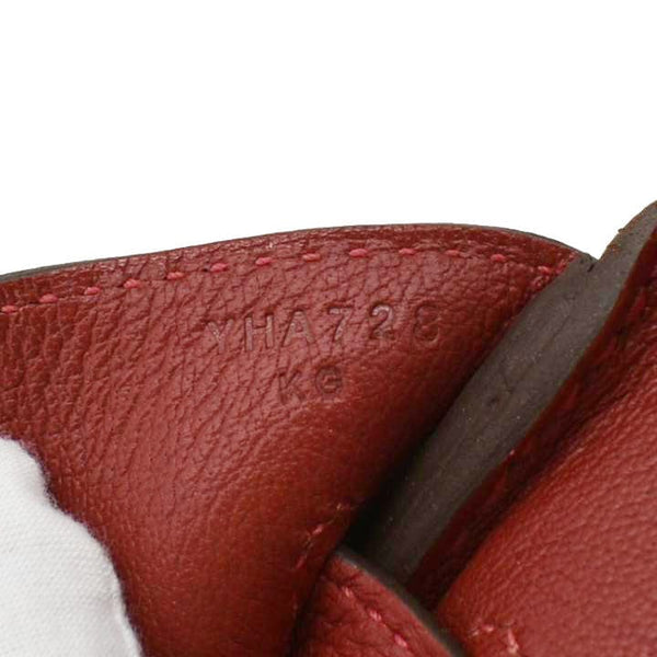 HERMES Birkin 30 Togo Leather Tote Bag Red 2020