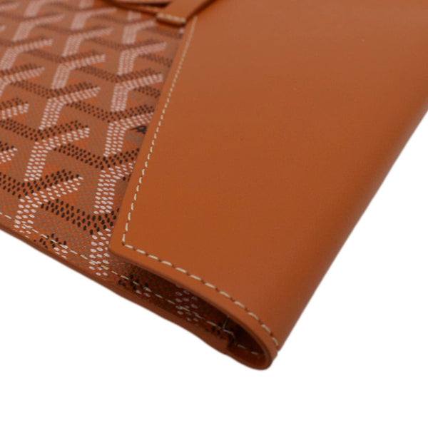 GOYARD Camondo MM Canvas Horizontal Clutch Orange