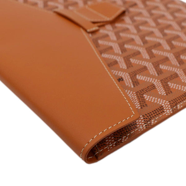 GOYARD Camondo MM Canvas Horizontal Clutch Orange