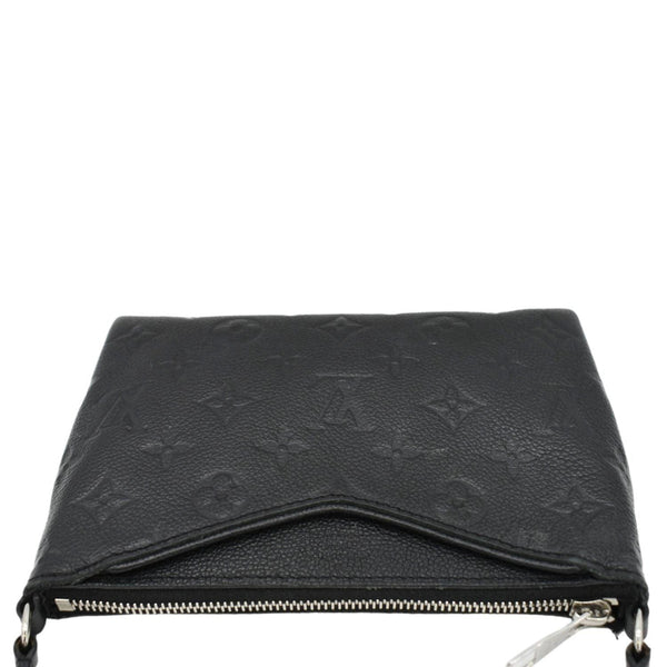 LOUIS VUITTON Pallas Monogram Empreinte Clutch Crossbody Bag Black