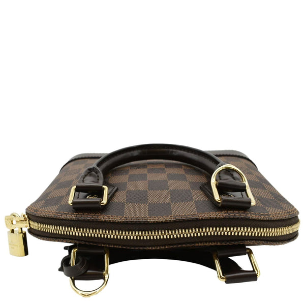 LOUIS VUITTON Alma BB Damier Ebene Satchel Bag Brown