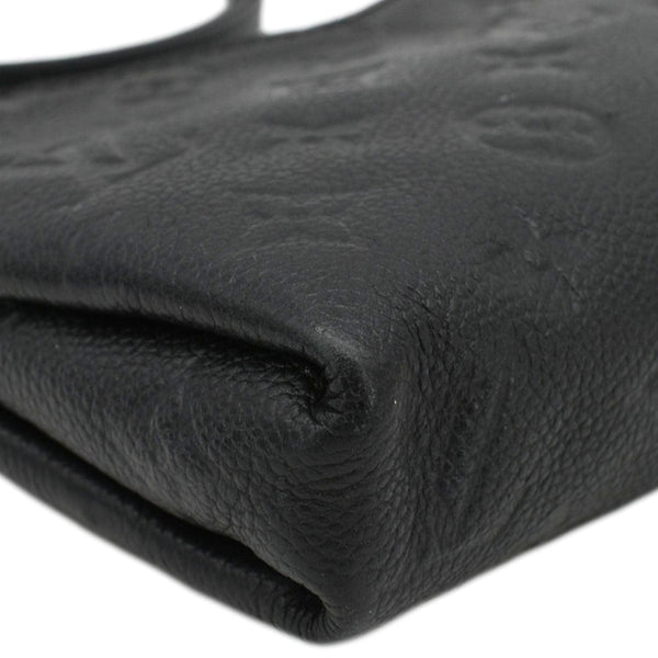 LOUIS VUITTON Pallas Monogram Empreinte Clutch Crossbody Bag Black