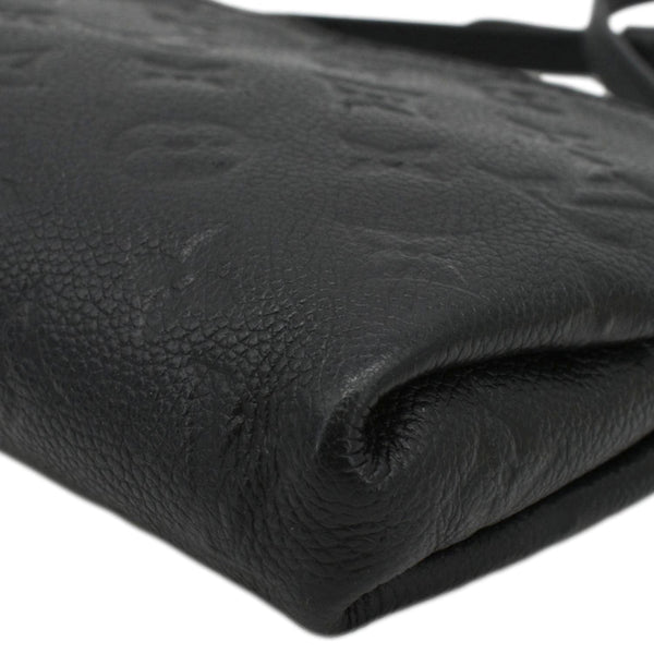 LOUIS VUITTON Pallas Monogram Empreinte Clutch Crossbody Bag Black