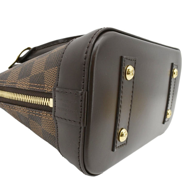 LOUIS VUITTON Alma BB Damier Ebene Satchel Bag Brown
