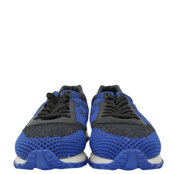 LOUIS VUITTON Runaway Trainer Damier Leather Sneakers Blue US 6