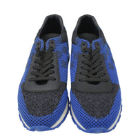LOUIS VUITTON Runaway Trainer Damier Leather Sneakers Blue US 6