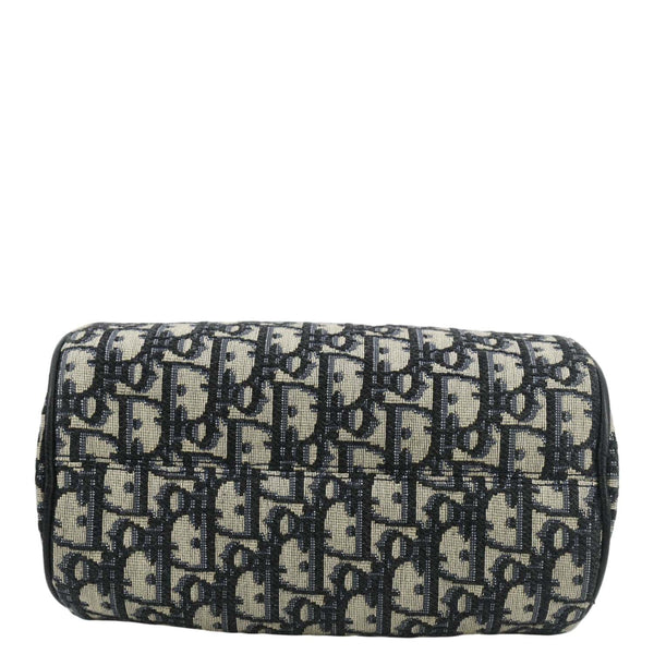 CHRISTIAN DIOR Roller Oblique Canvas Messenger Bag Navy Blue
