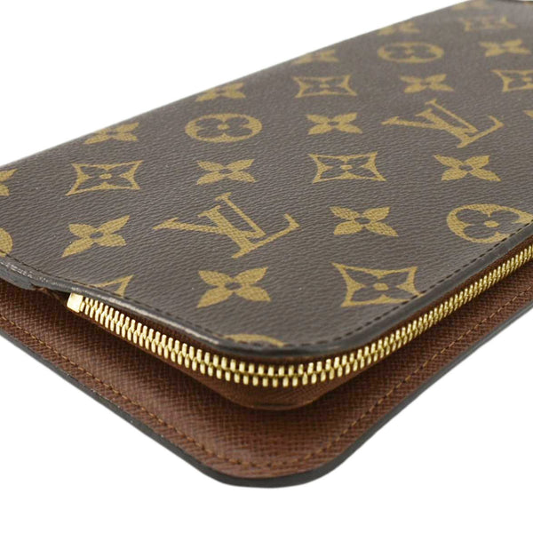 LOUIS VUITTON Insolite Monogram Canvas Organizer Wallet Brown