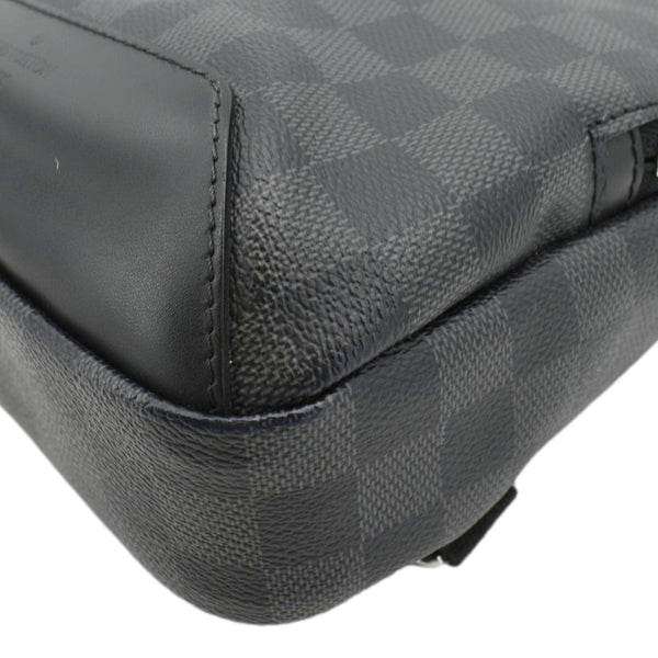 LOUIS VUITTON Avenue Sling Damier Graphite Backpack Bag Black