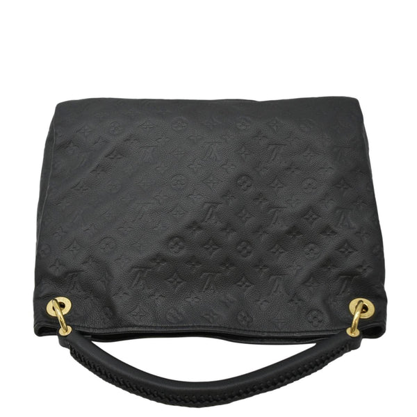 LOUIS VUITTON Artsy MM Monogram Empreinte Leather Shoulder Bag Noir Black