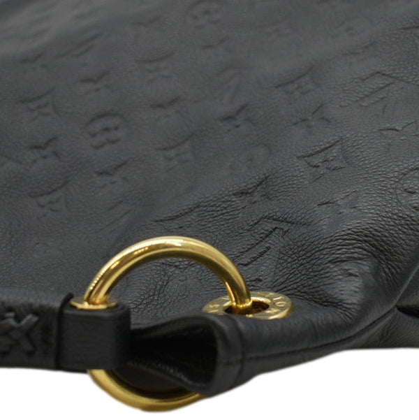 LOUIS VUITTON Artsy MM Monogram Empreinte Leather Shoulder Bag Noir Black