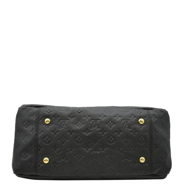 LOUIS VUITTON Artsy MM Monogram Empreinte Leather Shoulder Bag Noir Black