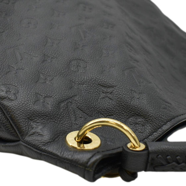 LOUIS VUITTON Artsy MM Monogram Empreinte Leather Shoulder Bag Noir Black