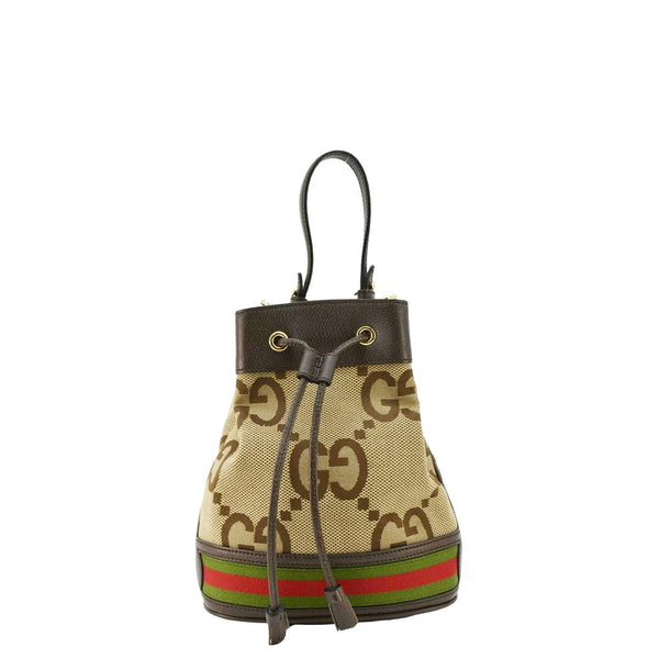 GUCCI Ophidia Small GG Supreme Canvas Bucket Bag Beige 550621