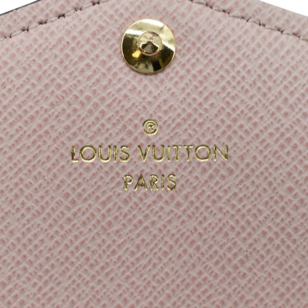 LOUIS VUITTON Sarah Damier Ebene Wallet Rose Ballerine