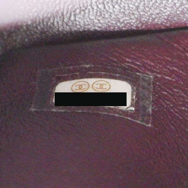 CHANEL Jumbo Double Flap Quilted Caviar Leather Shoulder Bag Black