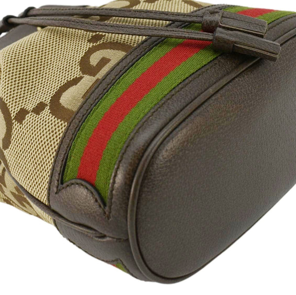 GUCCI Ophidia Small GG Supreme Canvas Bucket Bag Beige 550621