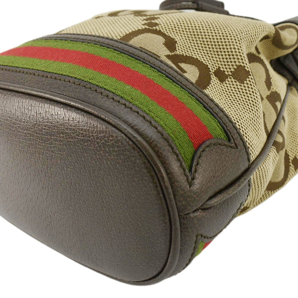 GUCCI Ophidia Small GG Supreme Canvas Bucket Bag Beige 550621