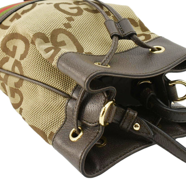 GUCCI Ophidia Small GG Supreme Canvas Bucket Bag Beige 550621