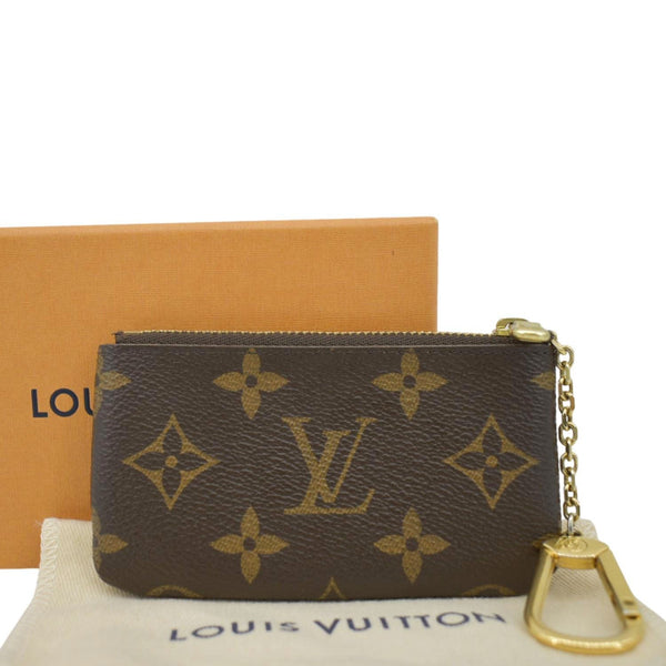LOUIS VUITTON Brown Coin Case back end view