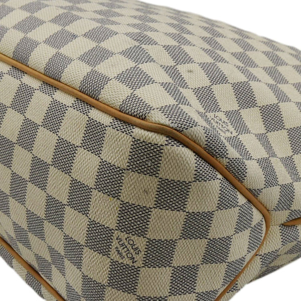 LOUIS VUITTON Delightful MM Damier Azur Hobo Shoulder Bag White
