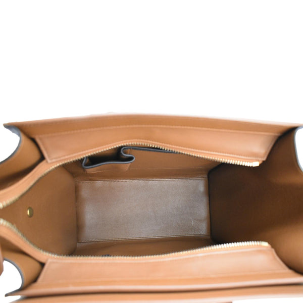 CELINE Luggage Smooth Leather Shoulder Bag Tricolor