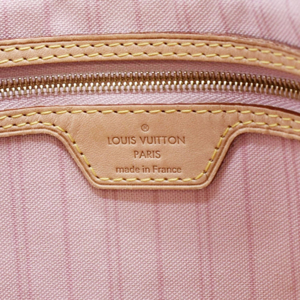 LOUIS VUITTON Delightful MM Damier Azur Hobo Shoulder Bag White