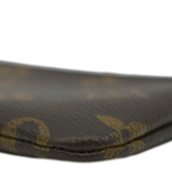 LOUIS VUITTON Brown Coin Case lower right border view