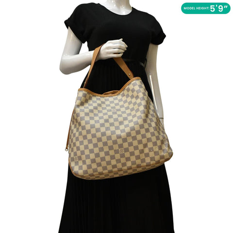 LOUIS VUITTON Delightful MM Damier dummy look