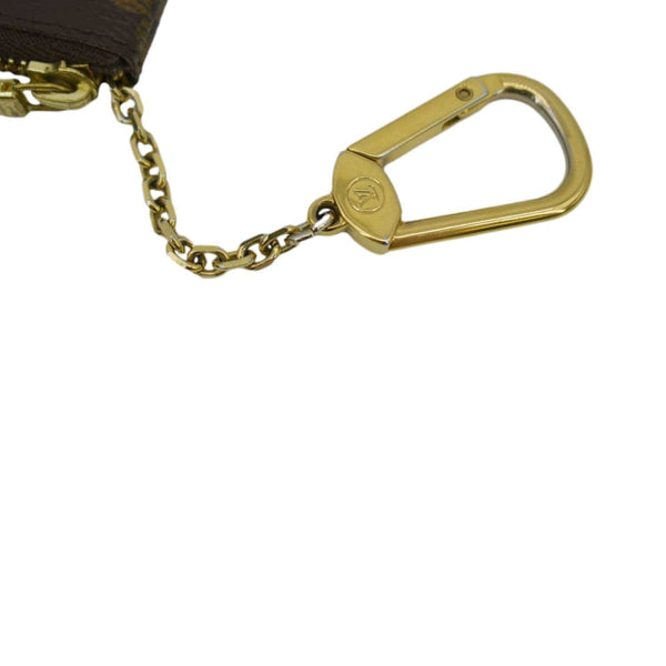 LOUIS VUITTON Brown Coin Case chain view