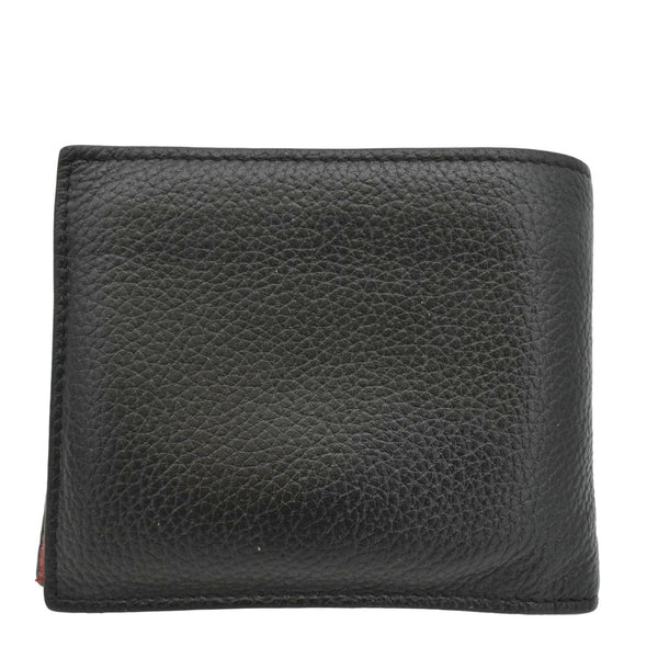 CHRISTIAN LOUBOUTIN Coolcard Grained Calf Leather Bifold Wallet Black