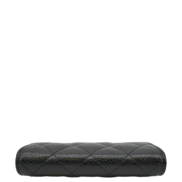 CHANEL Black Quilted Caviar Leather hand bag lower view