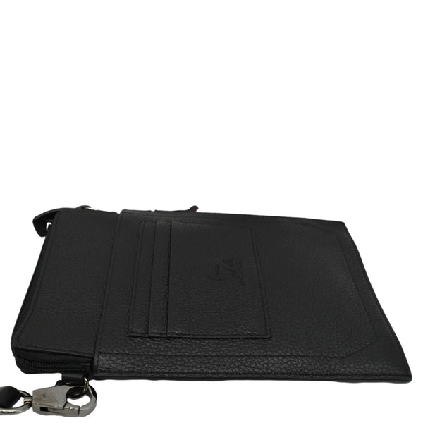 CHRISTIAN LOUBOUTIN Loubilab Leather Messenger Bag Red