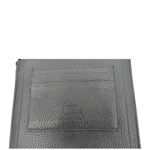 CHRISTIAN LOUBOUTIN Loubilab Leather Messenger Bag Red