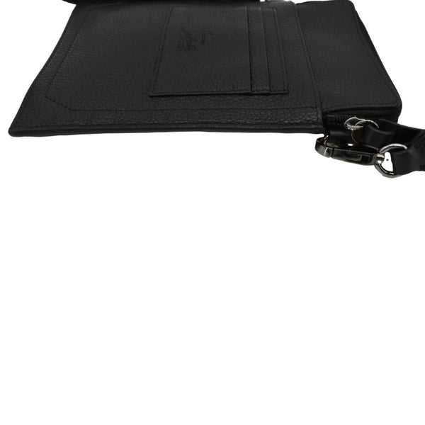 CHRISTIAN LOUBOUTIN Loubilab Leather Messenger Bag Red