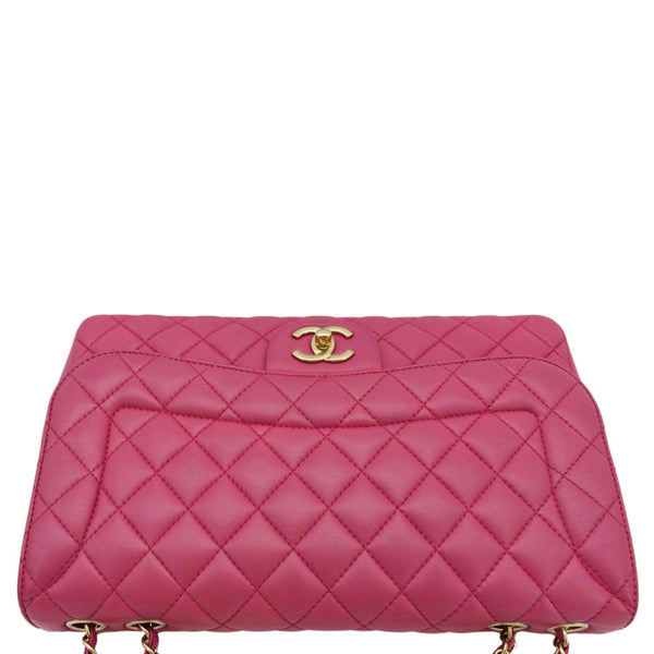 CHANEL Mademoiselle Chic Flap Medium Leather Shoulder Bag Pink