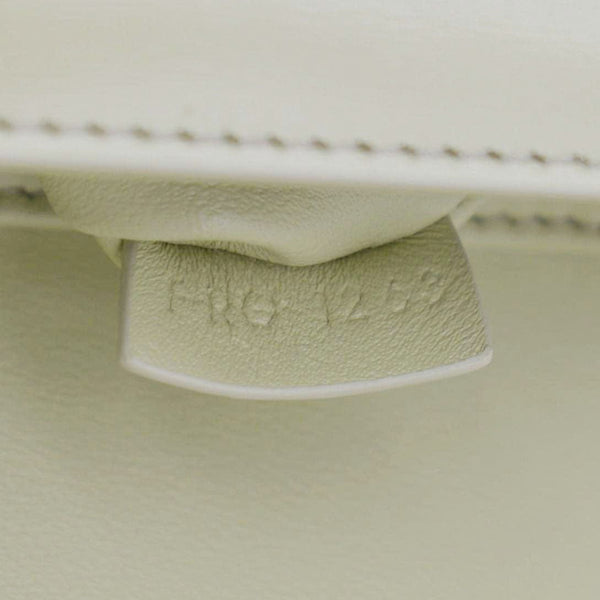 CELINE Teen Triomphe Leather Shoulder Bag Almond Green