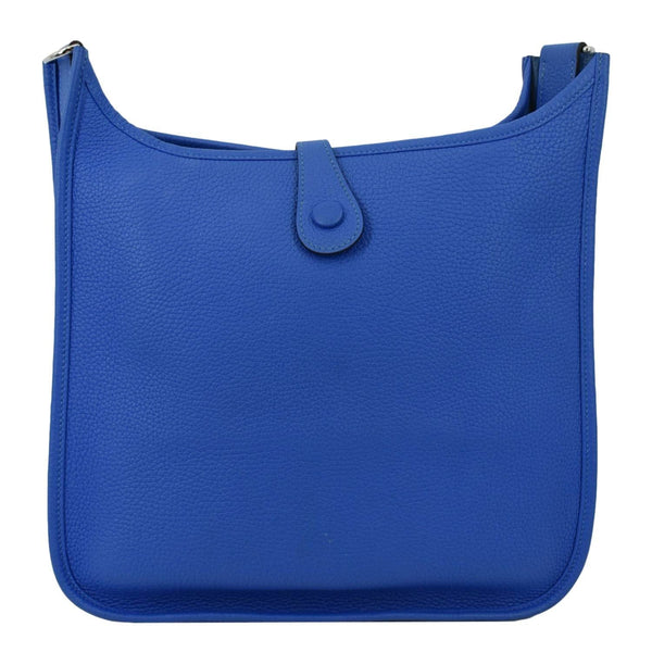 HERMES Evelyne III 29 Taurillon Leather Crossbody Bag Blue