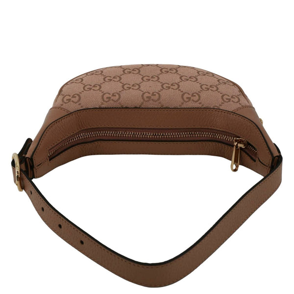 GUCCI Mini Ophidia Jumbo GG Supreme Canvas Hobo Bag Pink 658551