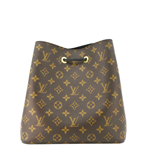 LOUIS VUITTON Neonoe MM Monogram Canvas Shoulder Bag Black