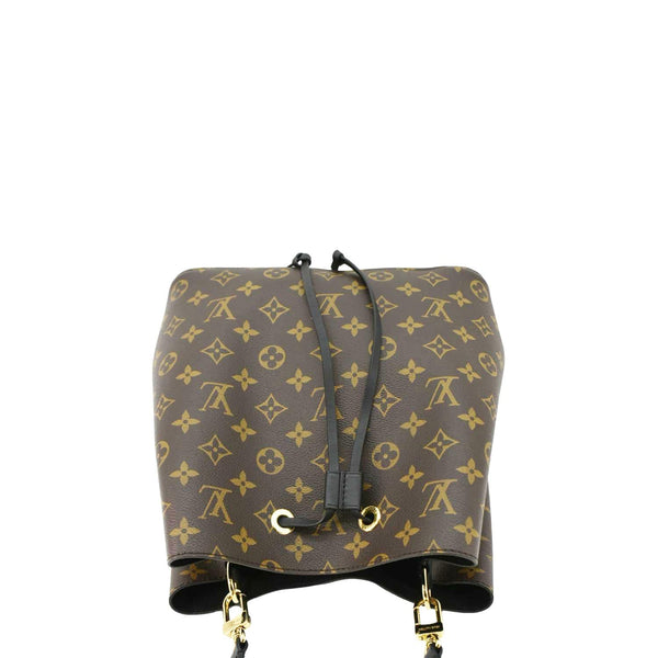 LOUIS VUITTON Neonoe MM Monogram Canvas Shoulder Bag Black