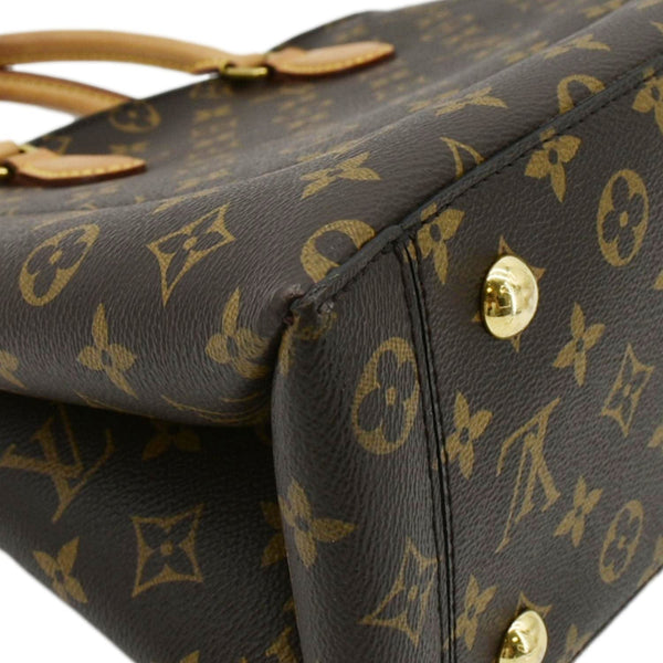 LOUIS VUITTON Flower Zipped Monogram Canvas Tote Bag Brown - RTS
