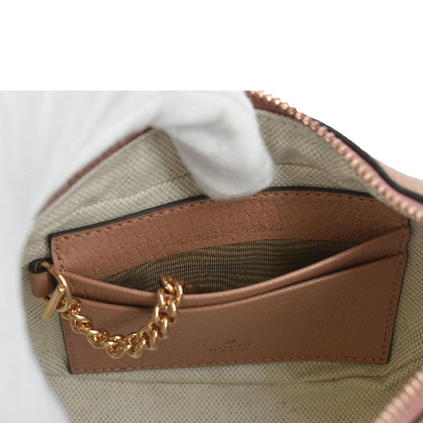 GUCCI Mini Ophidia Jumbo GG Supreme Canvas Hobo Bag Pink 658551