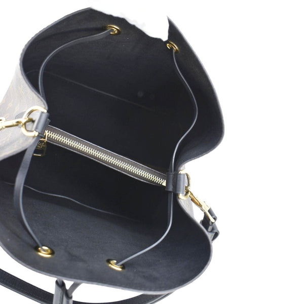 LOUIS VUITTON Neonoe MM Monogram Canvas Shoulder Bag Black